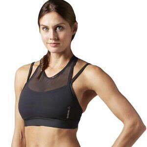 Reebok Women's Hero Strong Bra - Size Medium - Black